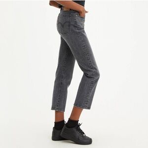 Black Levi’s Wedgie Straight Fit Jeans